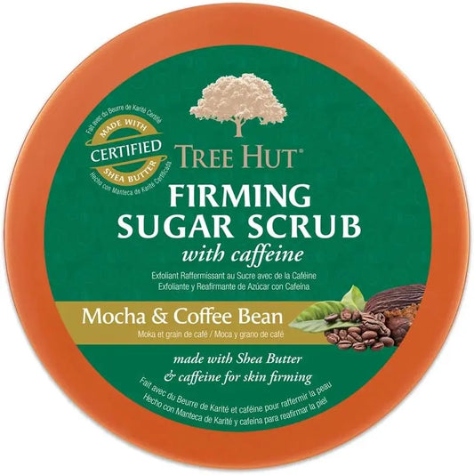 Tree Hut Sugar Scrub Mocha & Coffee Bean, 18oz, Ultra Hydrating and Exfoliating Scrub for Nourishing Essential Body Care Treasure Box Fze LLC