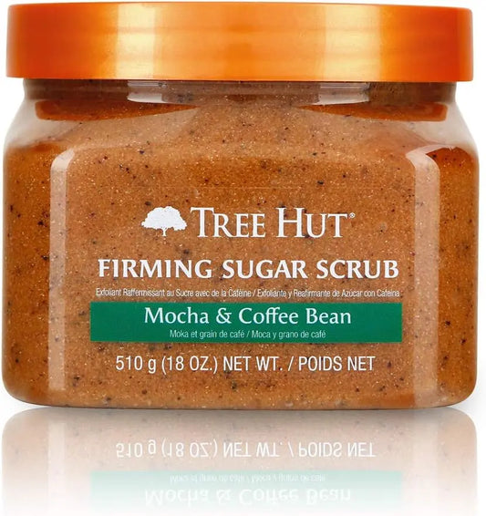 Tree Hut Sugar Scrub Mocha & Coffee Bean, 18oz, Ultra Hydrating and Exfoliating Scrub for Nourishing Essential Body Care Treasure Box Fze LLC