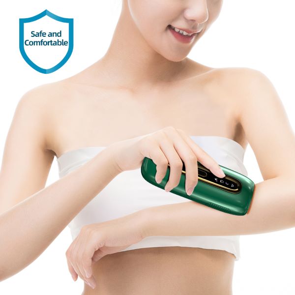 SOLARAE IPL Hair Removal Machine with Sapphire Cooling Freezing Point Hair Removal (Green) - Treasure Box Fze LLC