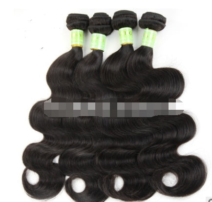 Xuchang wig body wave human hair real hair curtain factory direct sales