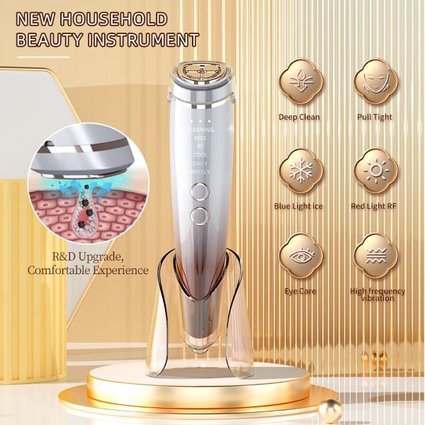 SOLARAE Skin Rejuvenation Lifting Hot & Cold Ems Led Beauty Device Facial Massager - Treasure Box Fze LLC