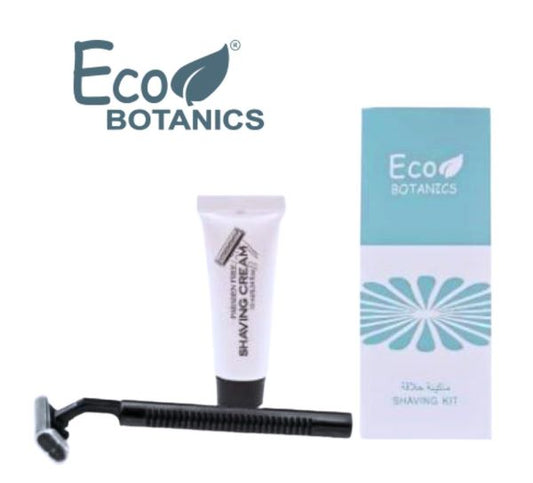 Eco Botanics Bulk Set Travel Size Shaving Kit Individually Wrapped