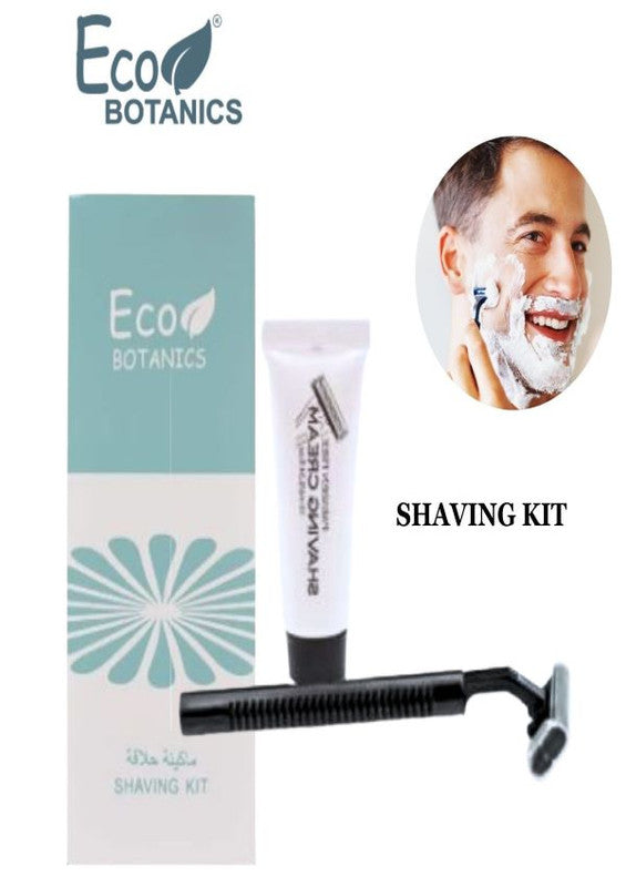 Eco Botanics Bulk Set Travel Size Shaving Kit Individually Wrapped