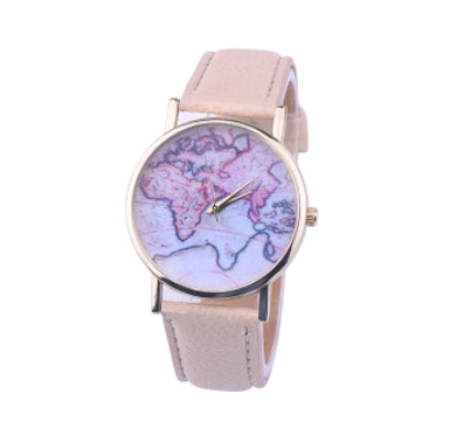 China map watch world map watch student popular belt watch