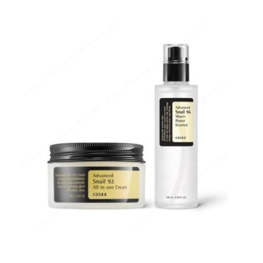 Cosrx Advanced Snail 96 Mucin Power Essence and Snail 92 All in One Cream SET Multicolour 100grams - Treasure Box Fze LLC