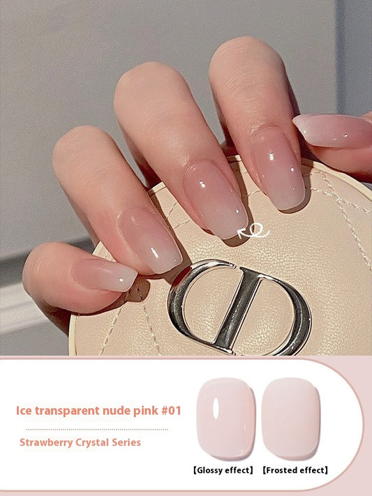 Ice Transparent Nude Color Gel Nail Polish All-match