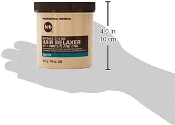 TCB  No Base Creme Hair Relaxer with Protein and DNA Super 15.oz - Treasure Box Fze LLC