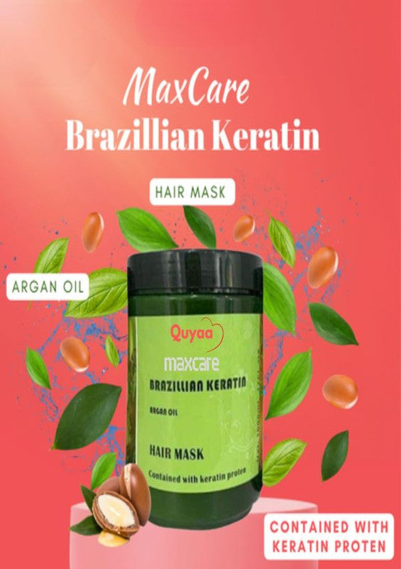 QUYAA MaxCare Brazilian Keratin Hair Mask With Argan Oil 1000g - Treasure Box Fze LLC