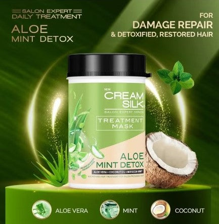 Creamsilk Treatment Mask Aloe Mint Detox 650ml - Treasure Box Fze LLC