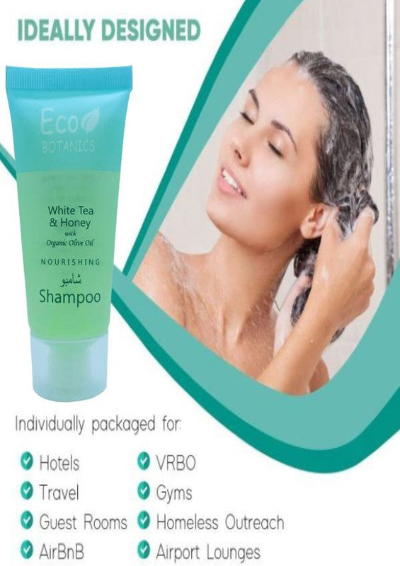 Eco Botanics Bulk Set Travel-Size Hotel Flip Cap Shampoo 30ml ( pack of 100 ) - Treasure Box Fze LLC