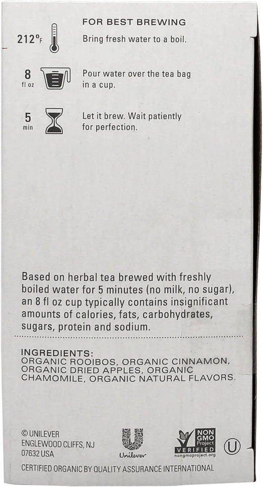 Tazo Organic Baked Cinnamon Apple Tea, 20 ct - Treasure Box Fze LLC