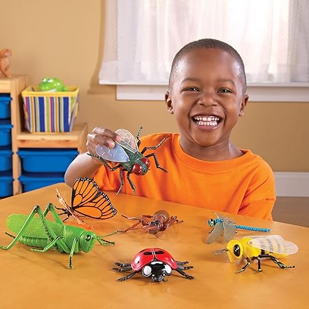 Learning Resources Jumbo Insects - 7 Pieces, Ages 3+ Toddler Learning Toys, Animal Toys for Kids, Preschool Science Learning Toys - Treasure Box Fze LLC