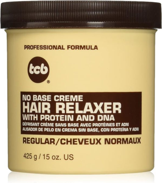 TCB  No Base Creme Hair Relaxer, Regular, 15 Ounce - Treasure Box Fze LLC