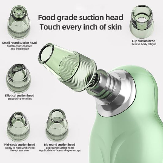 SOLARAE 5 Replaceable Heads Mini Blackhead Remover Vacuum Acne Pore Cleaner with 3 Suction Modes - Treasure Box Fze LLC