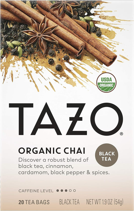 Tazo Organic Black Tea Filter-Bags (20 Count) - Treasure Box Fze LLC