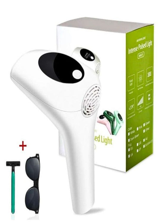 SOLARAE IPL Hair Removal Device for Women & Men 900000 Flash Laser Hair Removal Systems Whole Body Hair Removal Machines for Face Bikini Underarms Legs (White) - Treasure Box Fze LLC