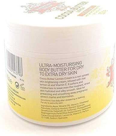 American Dream Cocoa Butter Lemon Brightening Cream Infused with Lemon Oil & Vitamin E 500mg 41 American Dream Cocoa Butter Lemon Brightening Cream Infused with Lemon Oil & Vitamin E 500mg 41