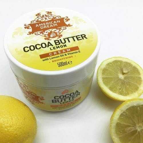 American Dream Cocoa Butter Lemon Brightening Cream Infused with Lemon Oil & Vitamin E 500mg 41 American Dream Cocoa Butter Lemon Brightening Cream Infused with Lemon Oil & Vitamin E 500mg 41