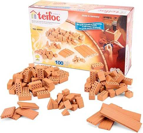 Assortment Of Bricks Learning Educational Kids Toy Brick Construction Kit (100 Pieces), Multicolour, Teifoc Tei 4090 10 139 Assortment Of Bricks Learning Educational Kids Toy Brick Construction Kit (100 Pieces), Multicolour, Teifoc Tei 4090 10 139