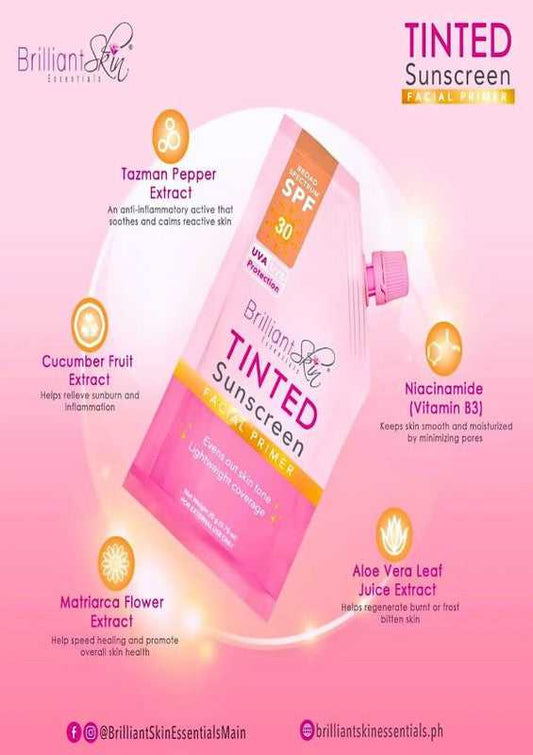 Brilliant Skin Essentials Tinted Sunscreen 20grams spf50 Sun Professional Facial Primer 49 Brilliant Skin Essentials Tinted Sunscreen 20grams spf50 Sun Professional Facial Primer 49