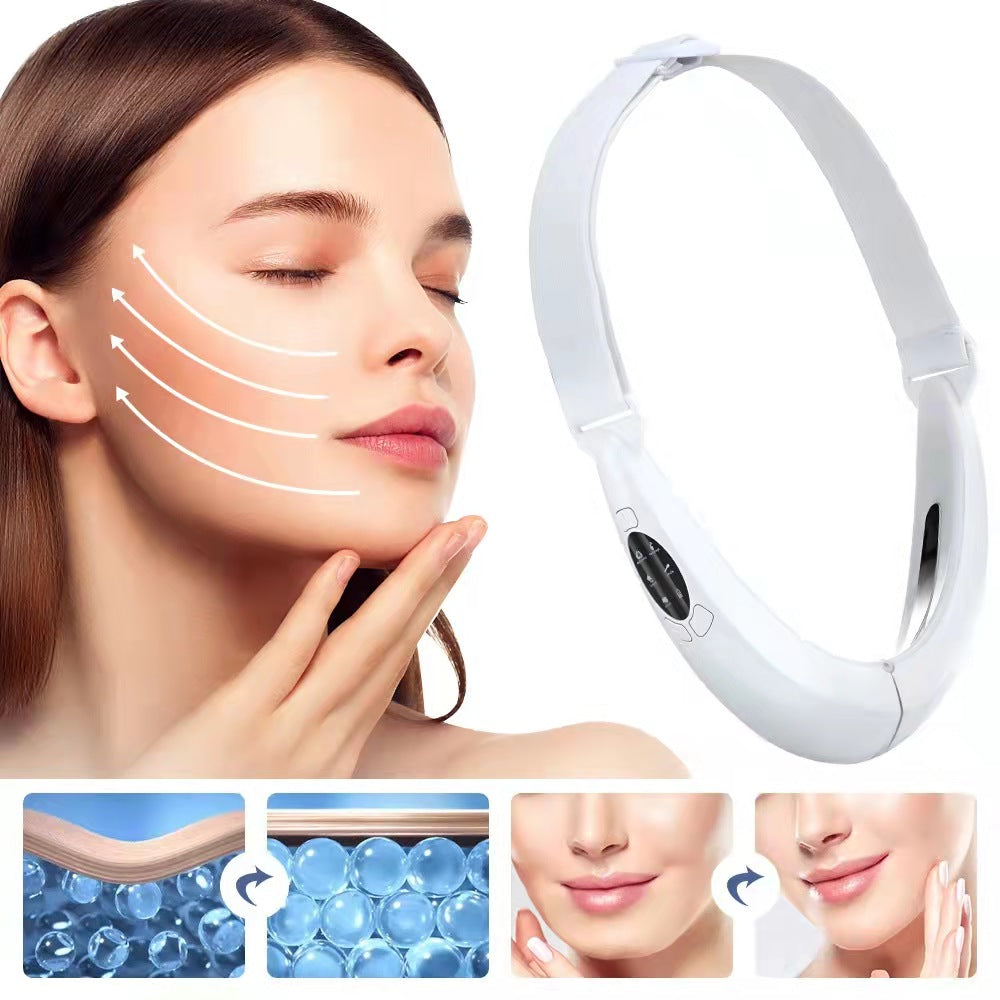 Electric V Shape Face Lifting Double Chin Reducer Ems Microcurrent Massager V Shape Face Lift Beauty Device - Treasure Box Fze LLC