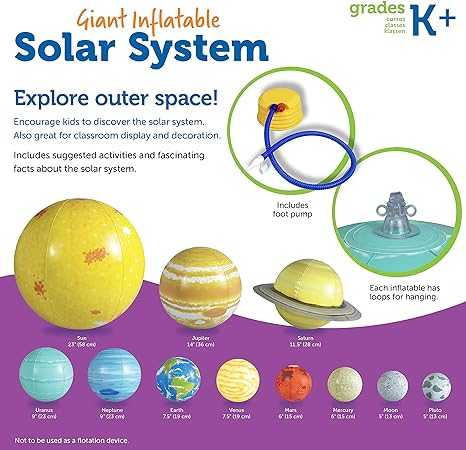 Learning Resources Inflatable Solar System Set 259 Learning Resources Inflatable Solar System Set 259