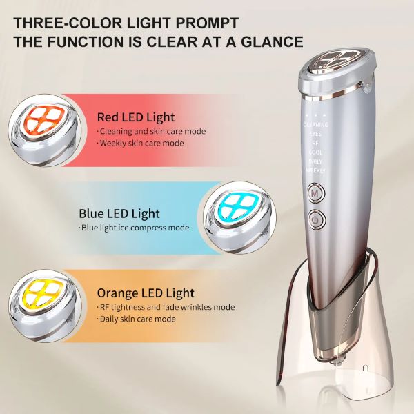 SOLARAE Skin Rejuvenation Lifting Hot & Cold Ems Led Beauty Device Facial Massager - Treasure Box Fze LLC