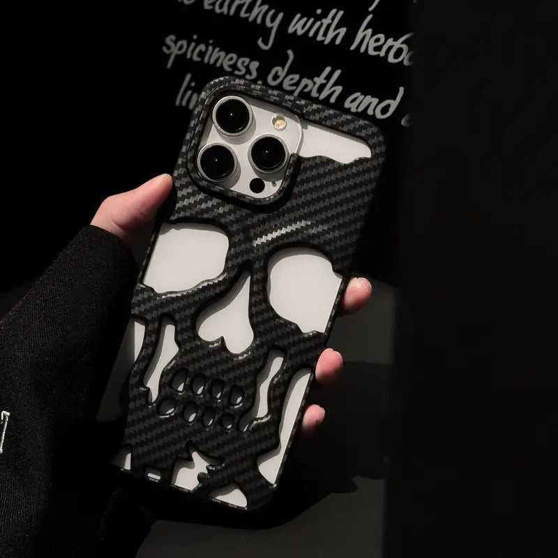 Skeleton Black Carbon Fiber Pattern TPU Phone Case for iPhone 15 pro max {silicone} 50 Skeleton Black Carbon Fiber Pattern TPU Phone Case for iPhone 15 pro max {silicone} 50