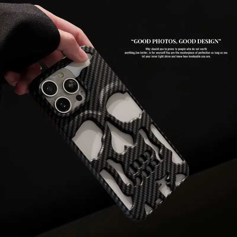 Skeleton Black Carbon Fiber Pattern TPU Phone Case for iPhone 15 pro max {silicone} 50 Skeleton Black Carbon Fiber Pattern TPU Phone Case for iPhone 15 pro max {silicone} 50