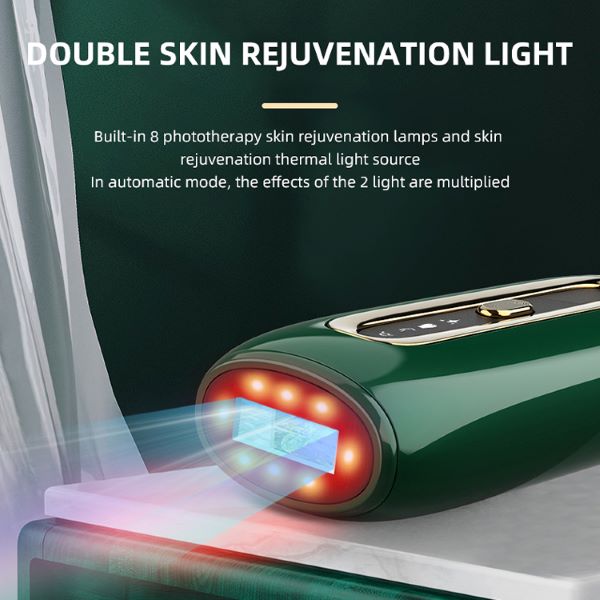 SOLARAE IPL Hair Removal Machine with Sapphire Cooling Freezing Point Hair Removal (Green) - Treasure Box Fze LLC