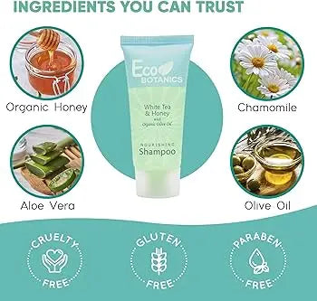 ECO BOTANICS White Tea &amp; Honey with Organic Olive Oil Shampoo - Treasure Box Fze LLC