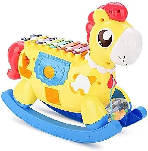STOTOY Baby Musical Toys for 12-18 Months - Cute Pony with Xylophone Treasure Box Fze LLC