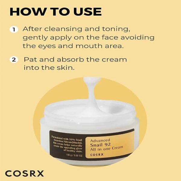 Cosrx Advanced Snail 92 All In One Cream 100grams - Treasure Box Fze LLC